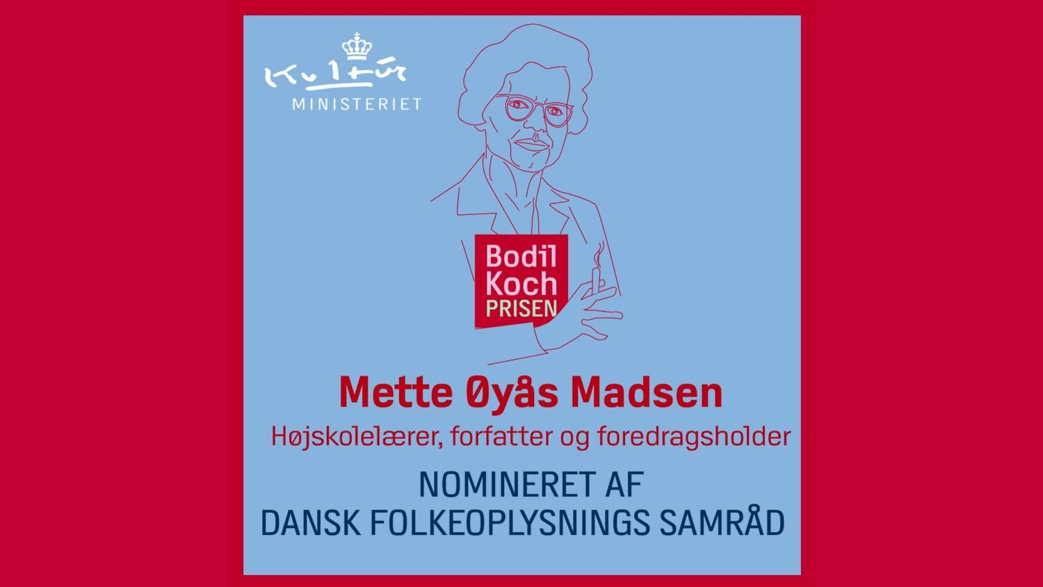 DFS nominerer højskolelærer til Kulturministeriets pris